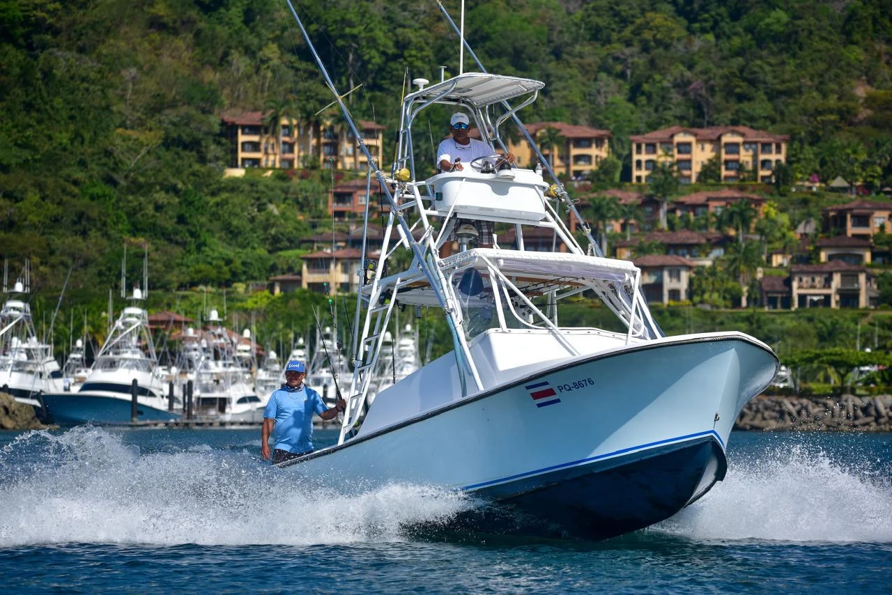 28' Shamrock fishing boat at Los Sueños Marina Costa Rica