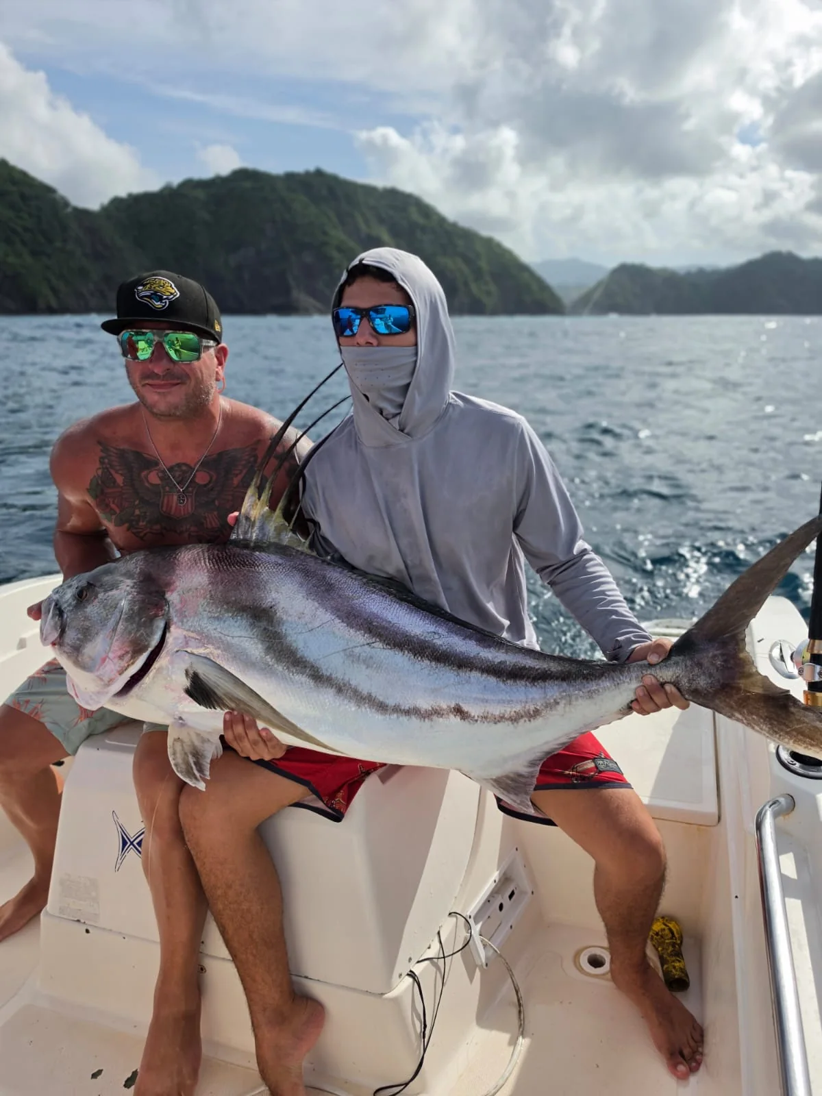 Roosterfish caught on a Wahoo Sportfishing Jaco charter