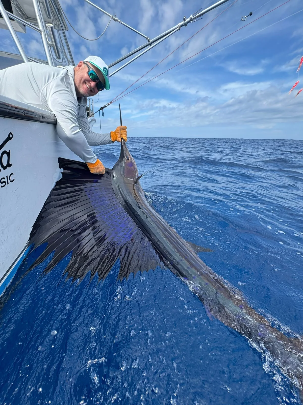 Sailfish caught on a Wahoo Sportfishing Jaco charter