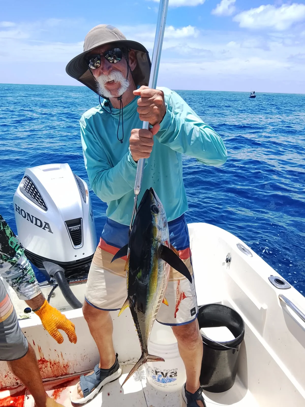 Yellowfin tuna offshore fishing catch near Jaco Costa Rica