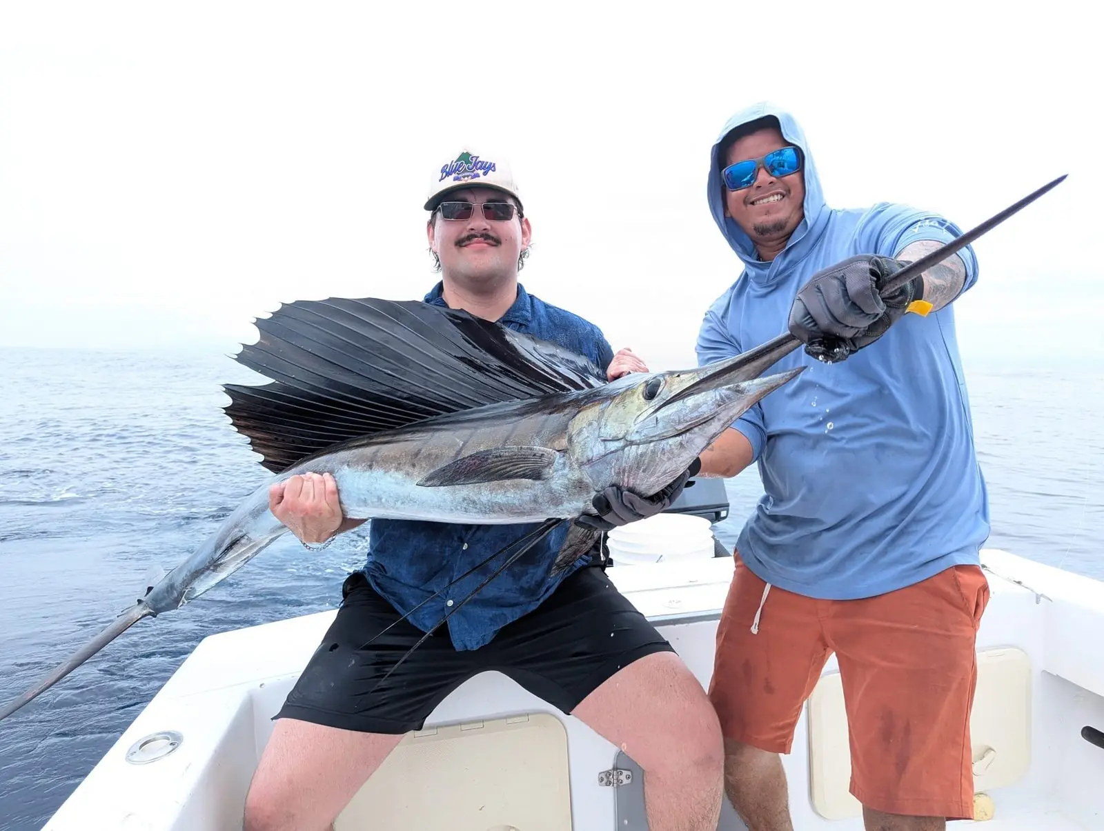 Sailfish release during an offshore fishing charter from Jaco Costa Rica