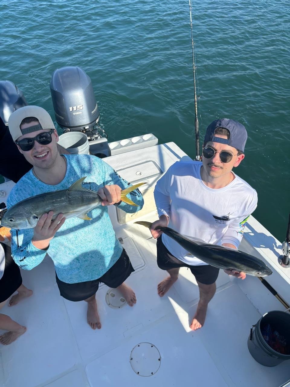 Jack Catch Jaco Costa Rica 1 Guest with jack during a Wahoo Sportfishing Jaco fishing charter in Costa Rica