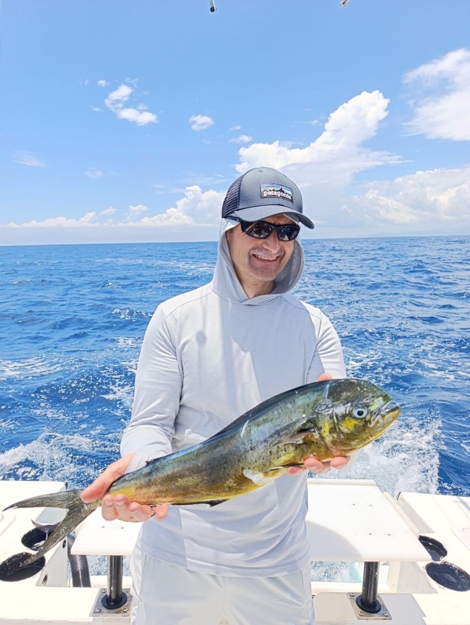 Mahi Mahi Dorado Catch Jaco Costa Rica 5 Guest with mahi mahi dorado during a Wahoo Sportfishing Jaco offshore fishing charter in Costa Rica